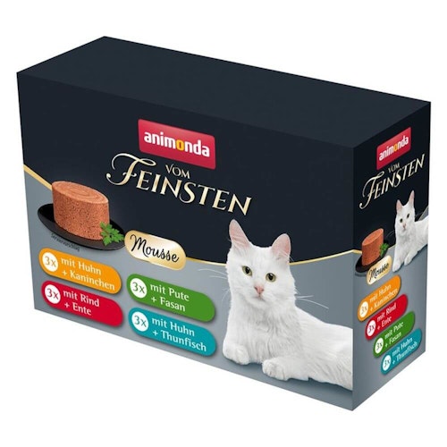 animonda Mousse-Vielfalt Mixpack 12 x 85 Gramm Spezialfutter