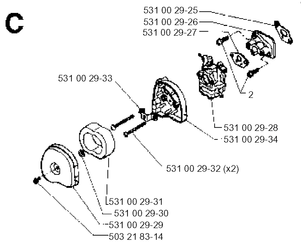 Explosionszeichnung Ersatzteile