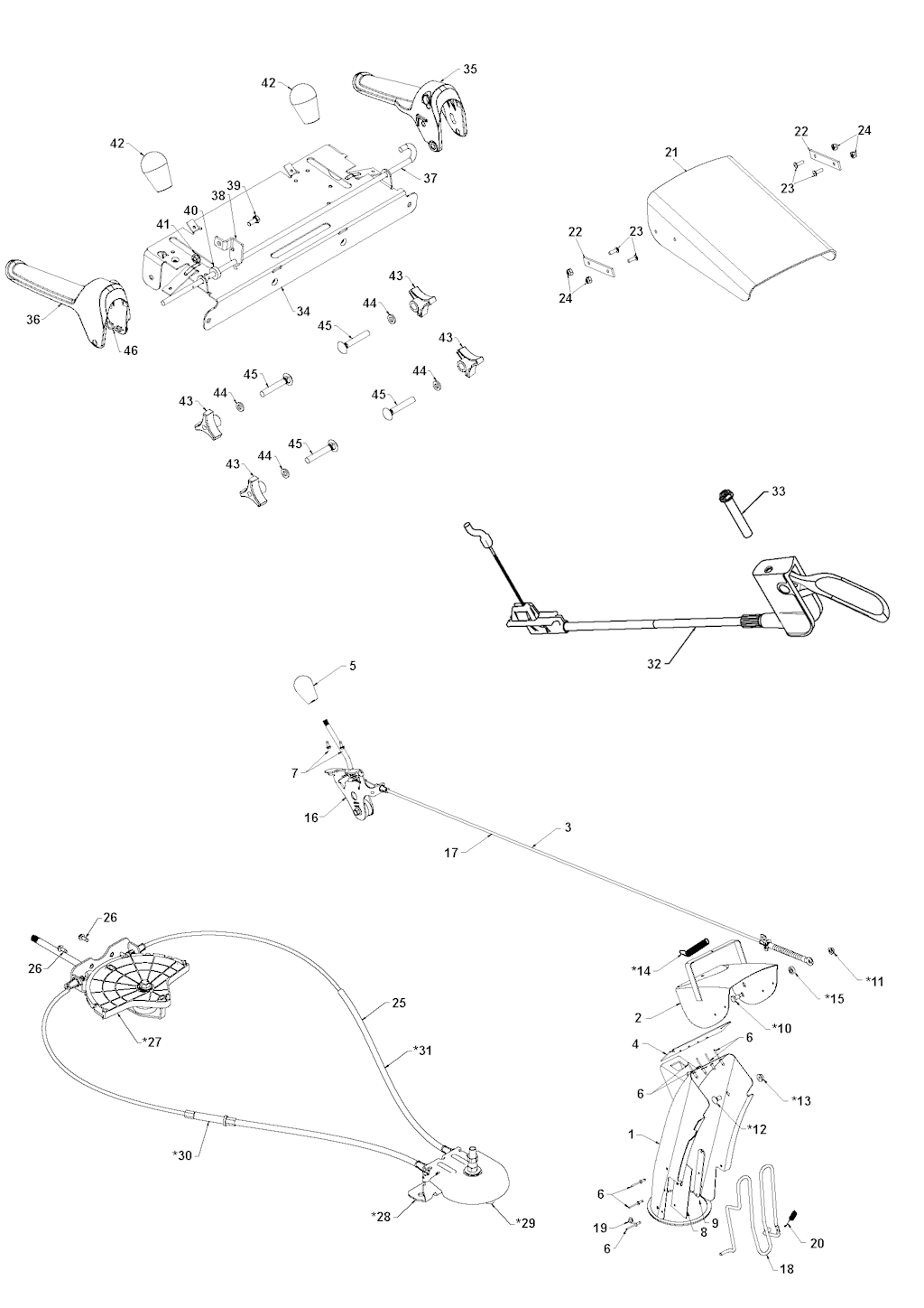 Explosionszeichnung Ersatzteile