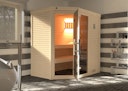 Vorschaubild Weka Premium Massivholzsauna Cubilis 1 mit Glastür+Fenster - ohne Montageservice - 45 mm