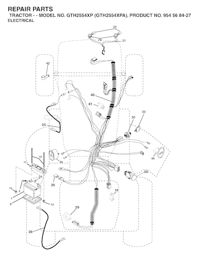 Husqvarna Gartentraktoren GTH2554 XP, GTH2554XPA, 954568427, 2004-08