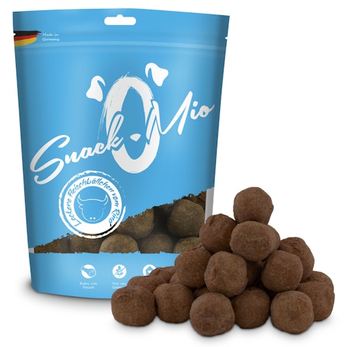 SnackOMio Fleisch- und Fischbällchen 125 Gramm Hundesnack