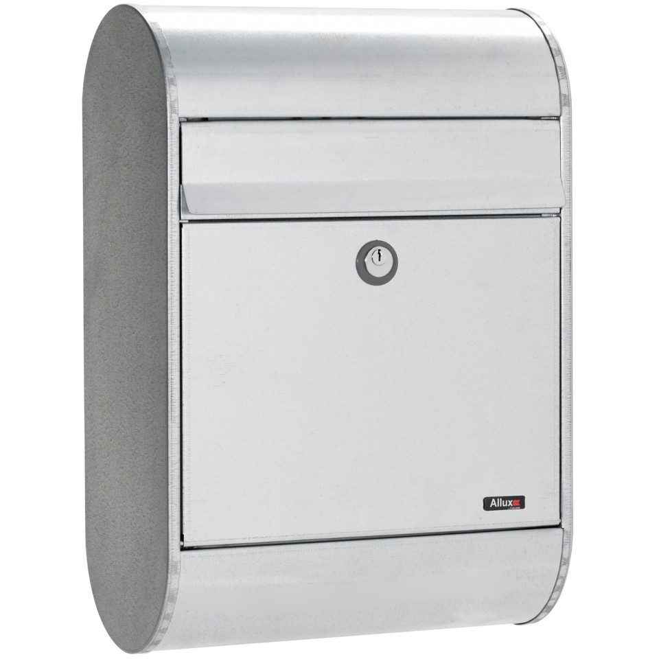 ALLUX 5000 Design Briefkasten - Verzinkter Stahl mit Euro Schloss