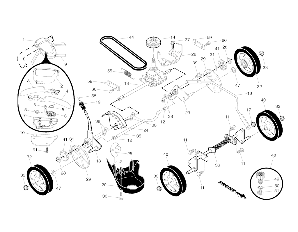 Explosionszeichnung Ersatzteile