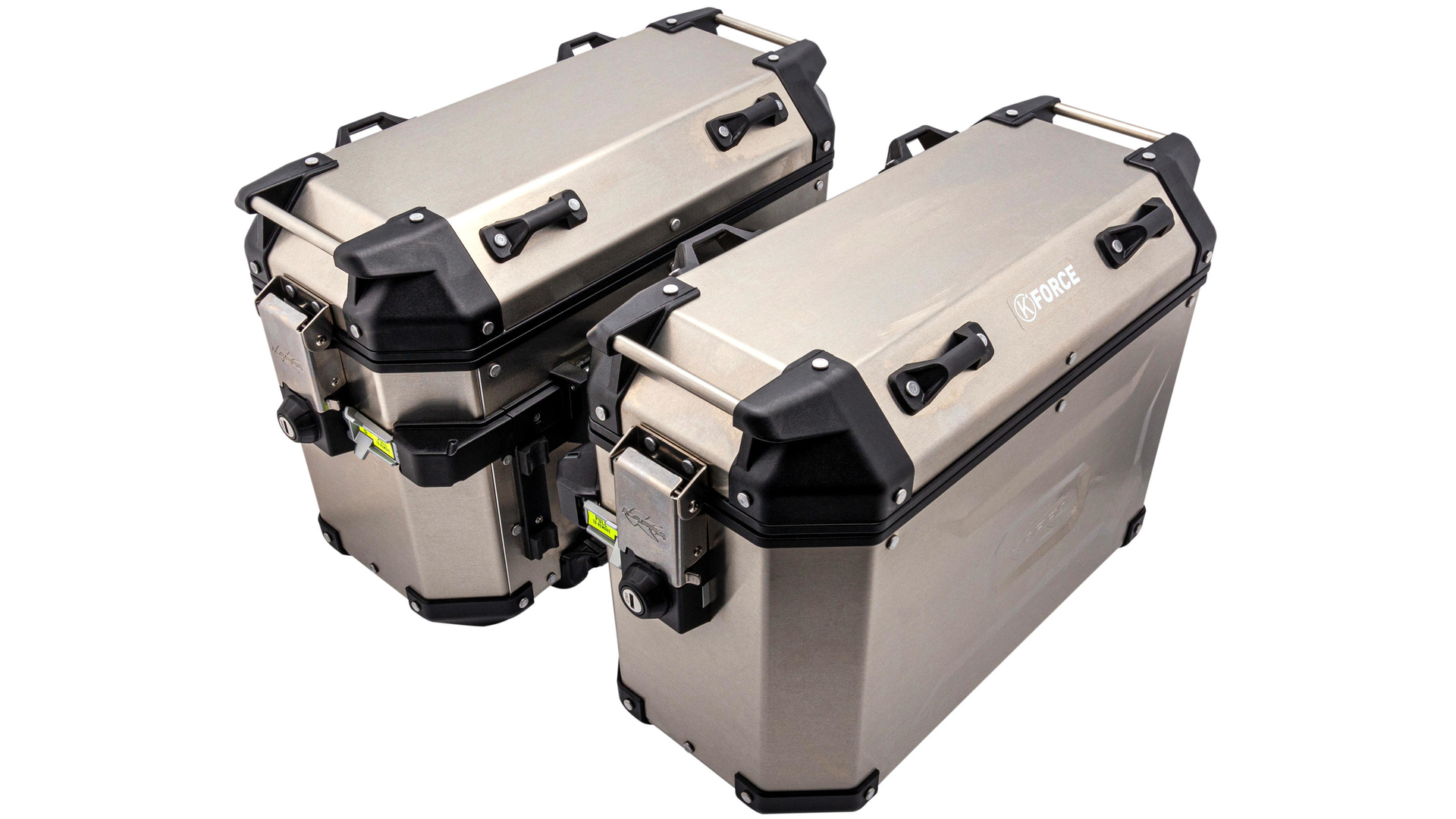 Kappa Seitenkoffer KFR37 K-Force Paar Silber