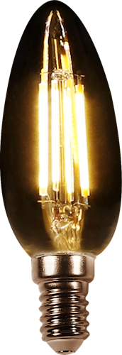 Shada  LED Filament Glühlampe Kerze C35 E14 4.5W 470LM 2700K hell nicht dimmbar 320°