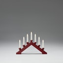 Vorschaubild Konstsmide Weihnachtsbeleuchtung  Holzleuchter dunkelrot matt