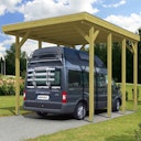Vorschaubild Skan Holz Caravan-Carport Friesland 397x555 cm mit erhöhter Einfahrt