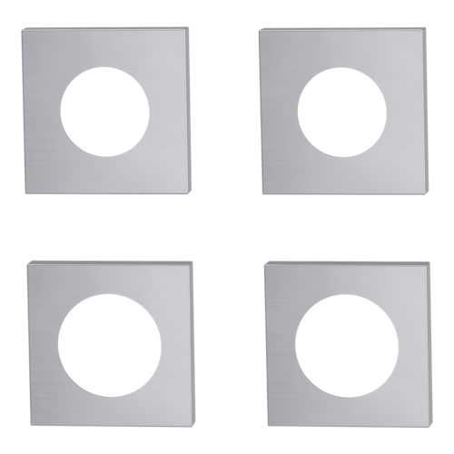 GRIFFWERK Außen-Rosetten Quadrat SIEGER DESIGN Edelstahl matt PZ