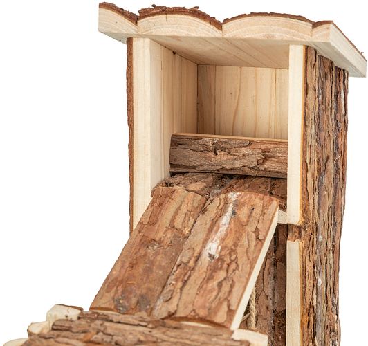 TRIXIE Spielplatz Tjorven, Mäuse/Hamster, Rindenholz, 32 × 19 × 29 cm
