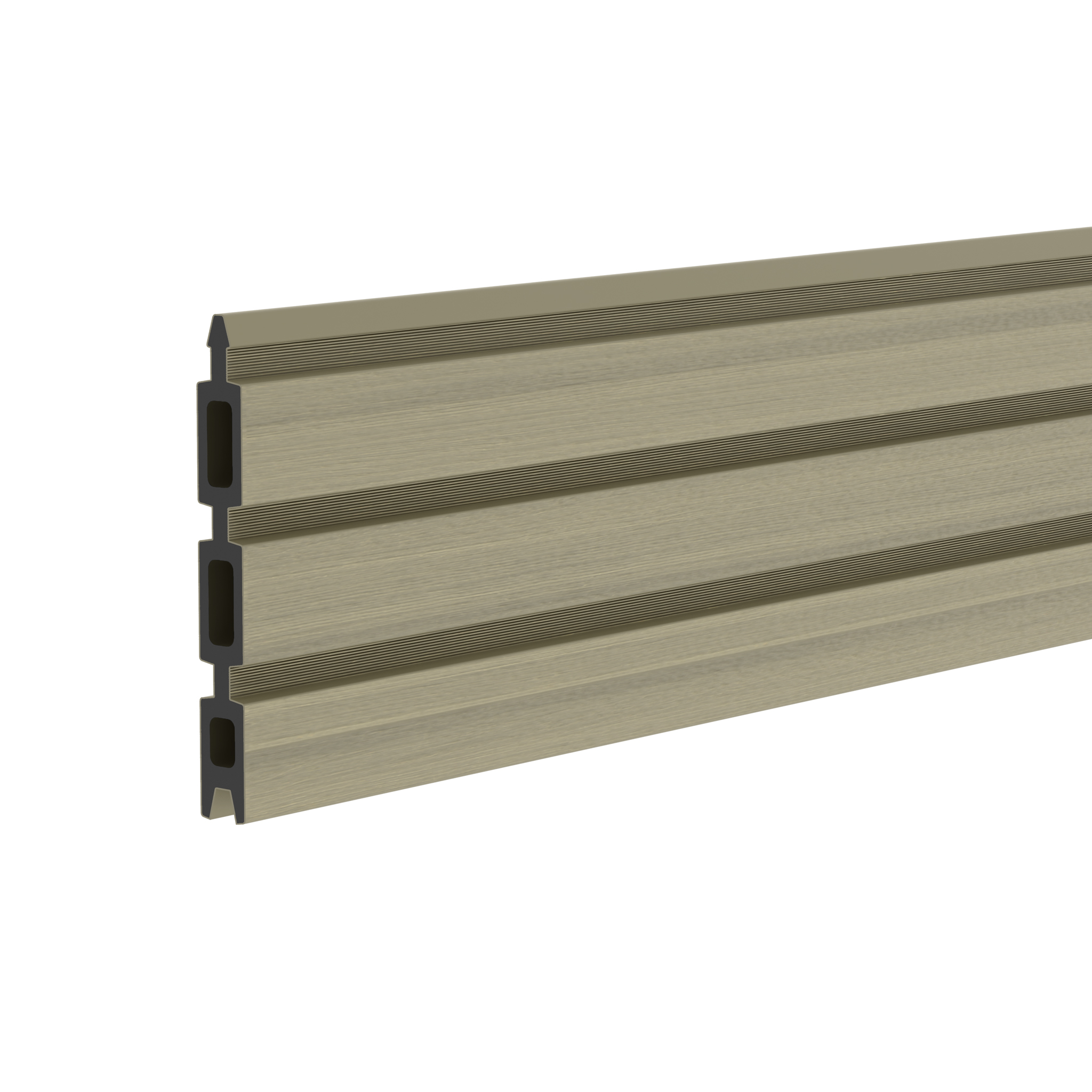 TraumGarten SYSTEM NEO Platinum Einzelprofil taupe-grau 15 x 2 x 178