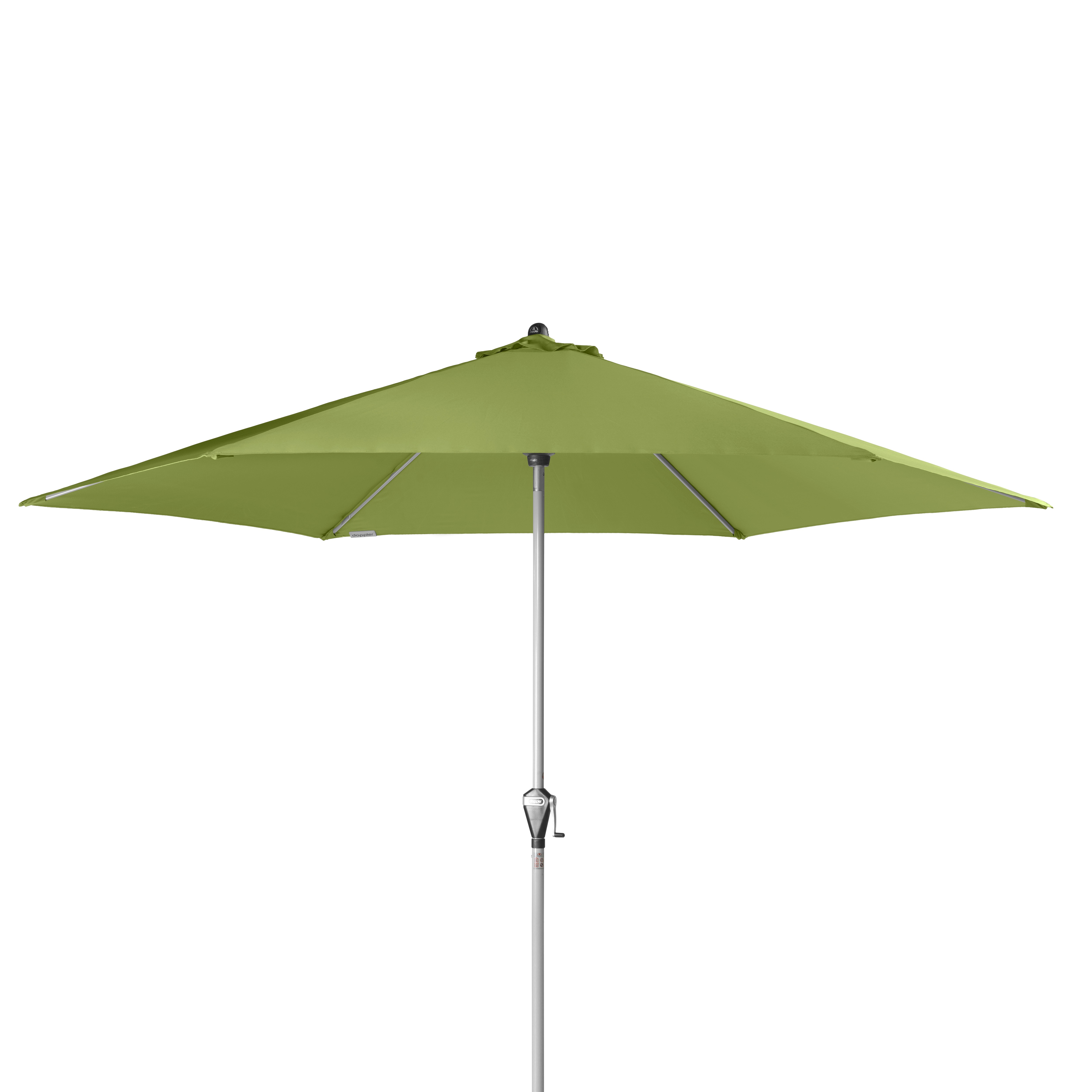 doppler Mittelmastschirm ACTIVE 320 Auto-Tilt, Aluminium Silber / Polyester 180 g/m² Freshgreen