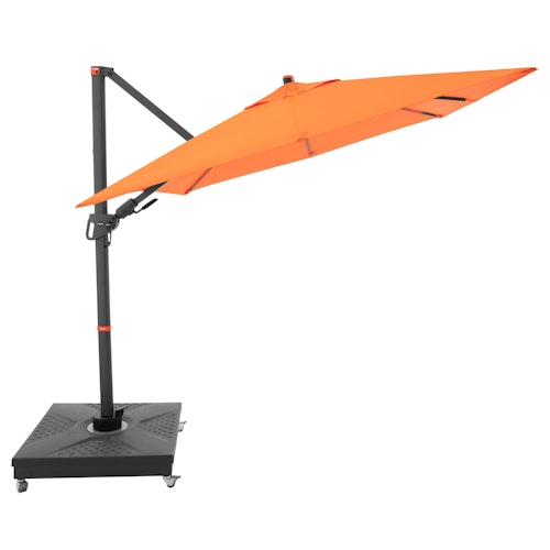doppler Pendelschirm myZONE 210 x 210, Aluminium Anthrazit / 100 % Polyester 180 g/m²