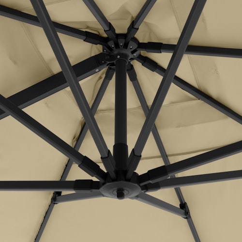 doppler Pendelschirm LIFE 300 x 400 Side, Aluminium Anthrazit / 100 % Polyester 180 g/m² 