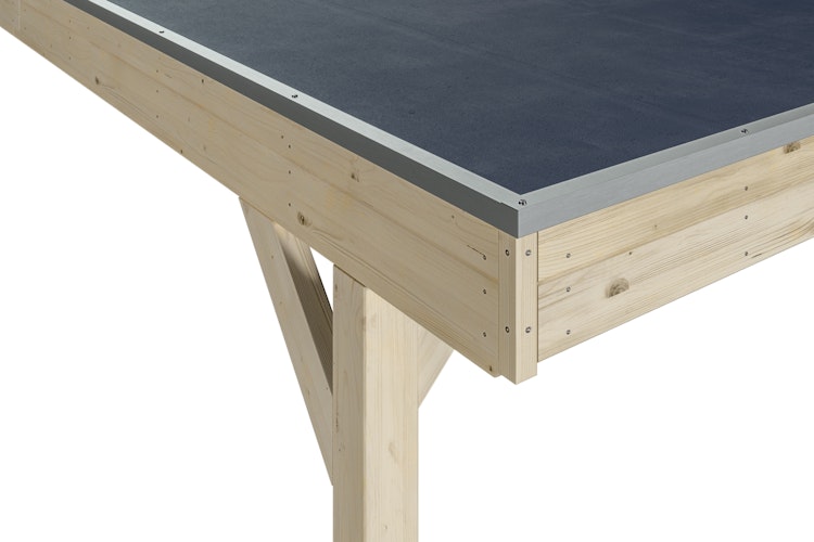 Skan Holz Grunewald - Flachdach Carport aus Leimholz Breite 321 cm