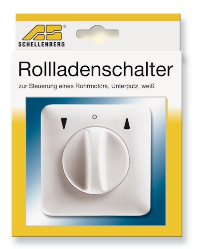Schellenberg Schalter Tast/Rast/Knebel UP weiß