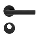 Vorschaubild Griffwerk LUCIA PROFESSIONAL PVD+ Schraubtechnik GK3 Rosetten rund Rundzylinder Graphitschwarz