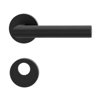 Griffwerk LUCIA PROFESSIONAL PVD+ Schraubtechnik GK3 Rosetten rund Rundzylinder Graphitschwarz