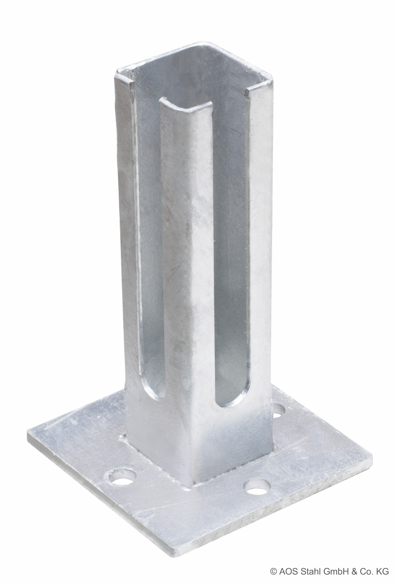 dz Fußplatte - Typ Q 60x60-Eck - ZINK