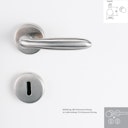 Vorschaubild Griffwerk Wechselgarnitur VERONICA K3 - Edelstahl matt