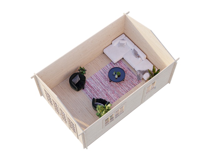 Palmako Gartenhaus Irene 19,0 m² - 44 mm