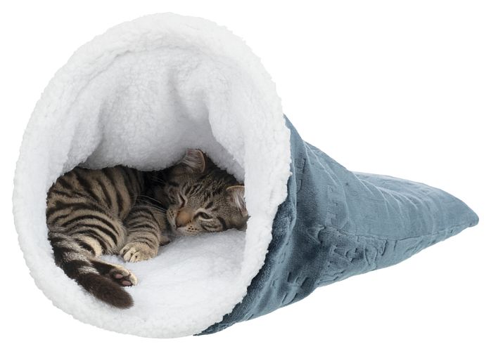 TRIXIE Kuschelsack Paul, ø 40 × 60 cm, blau/weiß