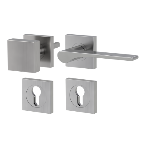 Griffwerk Wechselgarnitur LEAF LIGHT SIEGER DESIGN eckig - Samtgrau, Kaschmirgrau, Graphitschwarz