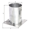 Vorschaubild Alberts® Rundpfosten-Aufschraubhülse 150mm für verschiedene Pfostenstärken