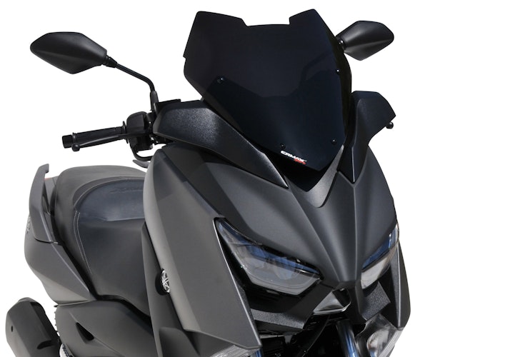 ERMAX Scooterscheibe Sport Acrylic durchsichtig Schwarz getönt für YAMAHA XMAX 300 / Tech MAX