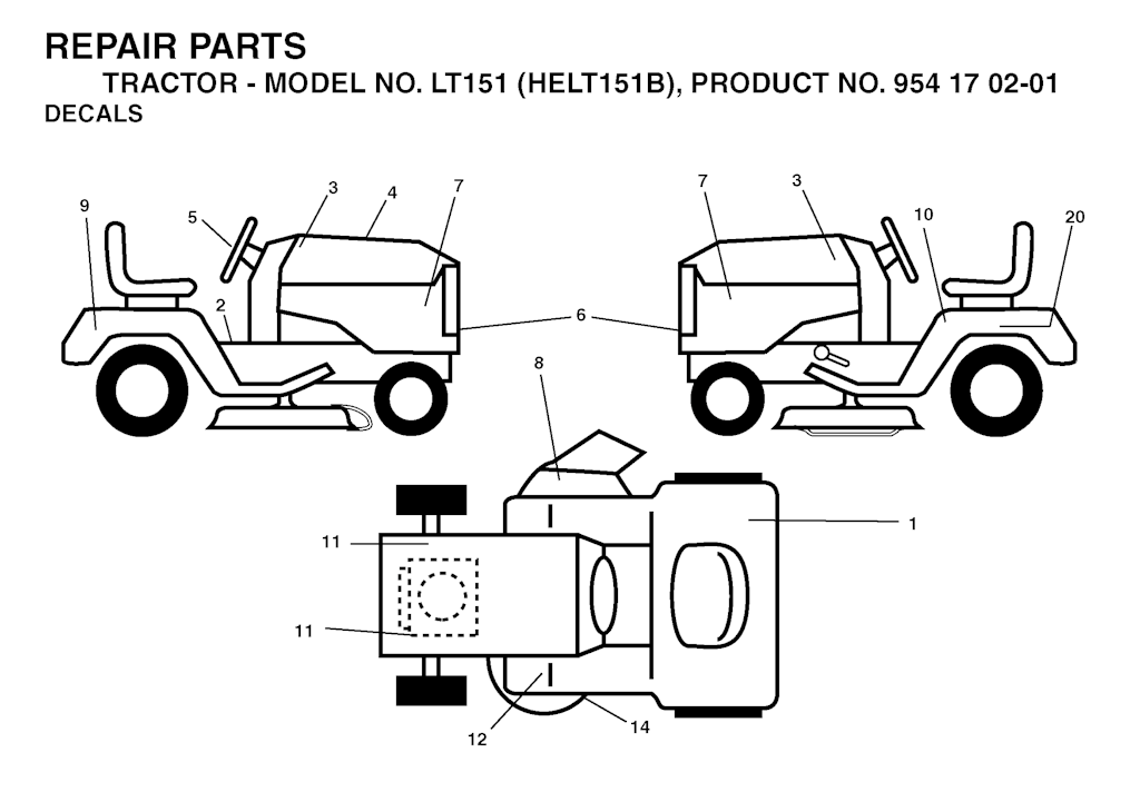 Explosionszeichnung Ersatzteile