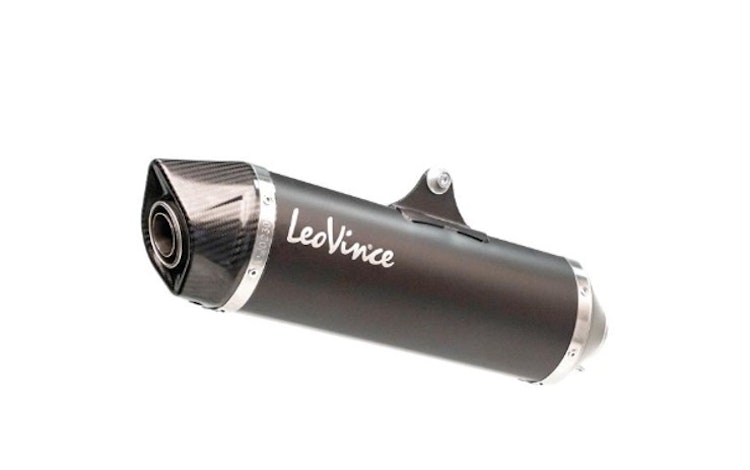 LeoVince SLIP-ON Edelstahl SBK NERO für PIAGGIO BEVERLY 350 SPORT TOURING