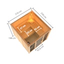 Vorschaubild Karibu Sauna Askja Superior mit Fronteinstieg 68 mm inkl. gratis Sauna-Zubehörset im Wert von 234,94 €