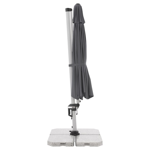 doppler Pendelschirm ACTIVE 370, Aluminium Grau / 100 % Polyester 200 g/m²