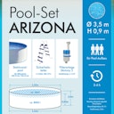 Vorschaubild Summer Fun Rundform Aufstellbeckenset Arizona Ø350x90cm (SW0,3 IH 0,2) overlap