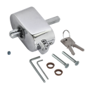 Vorschaubild Griffwerk Fensterschloss verschließbar 4-fach Rastung 7x32mm - Chrom poliert