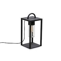 Konstsmide Bodenleuchte Bologna, E27, 230V, schwarz, transparentes Glas (7532-750)