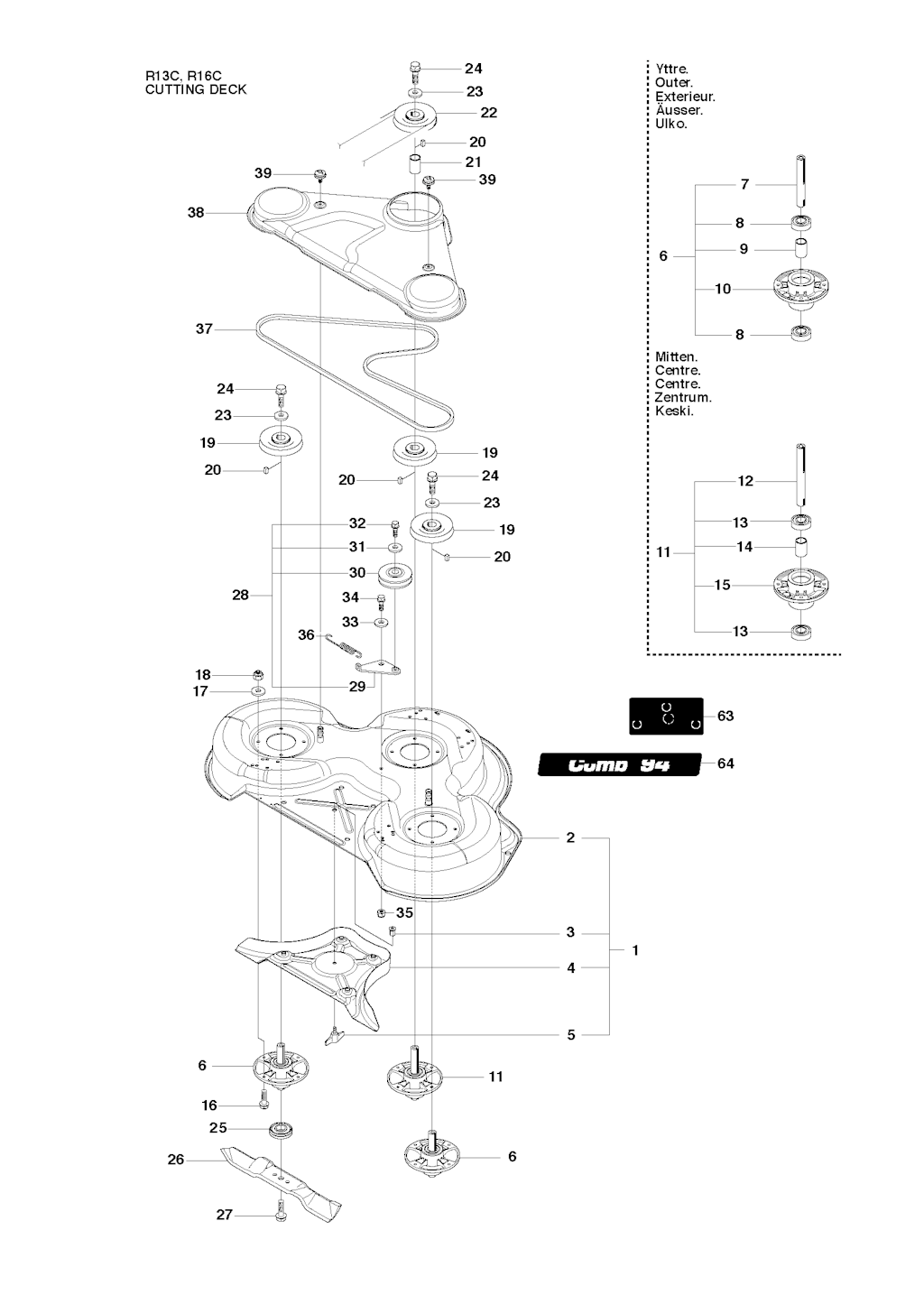 Explosionszeichnung Ersatzteile
