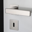 Vorschaubild Griffwerk Türgriff CUBICO PIATTA S QUATTRO - Edelstahl matt