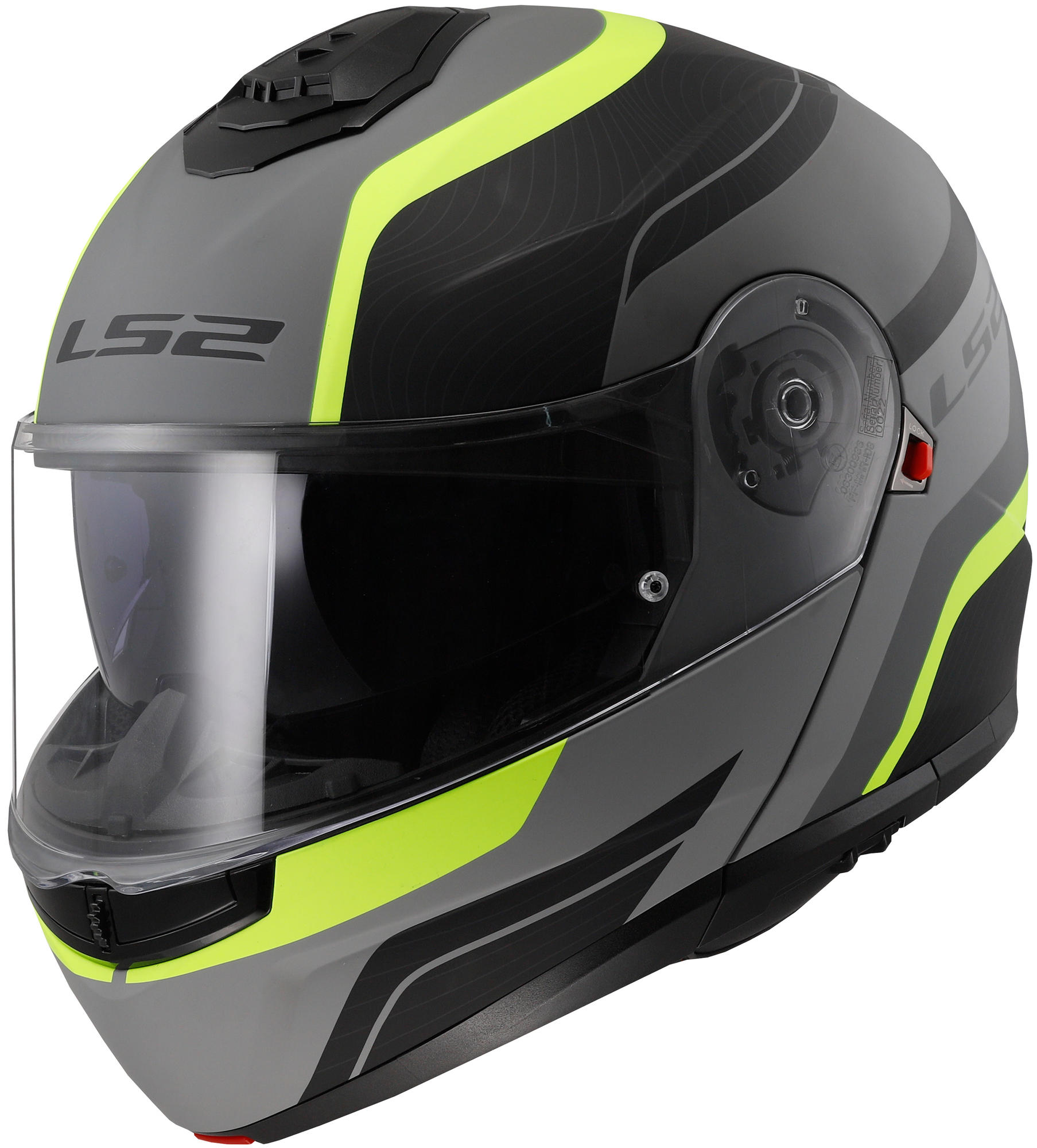 LS2 Klapphelm FF908 Strobe II Monza, schwarz_neongelb_matt, xl
