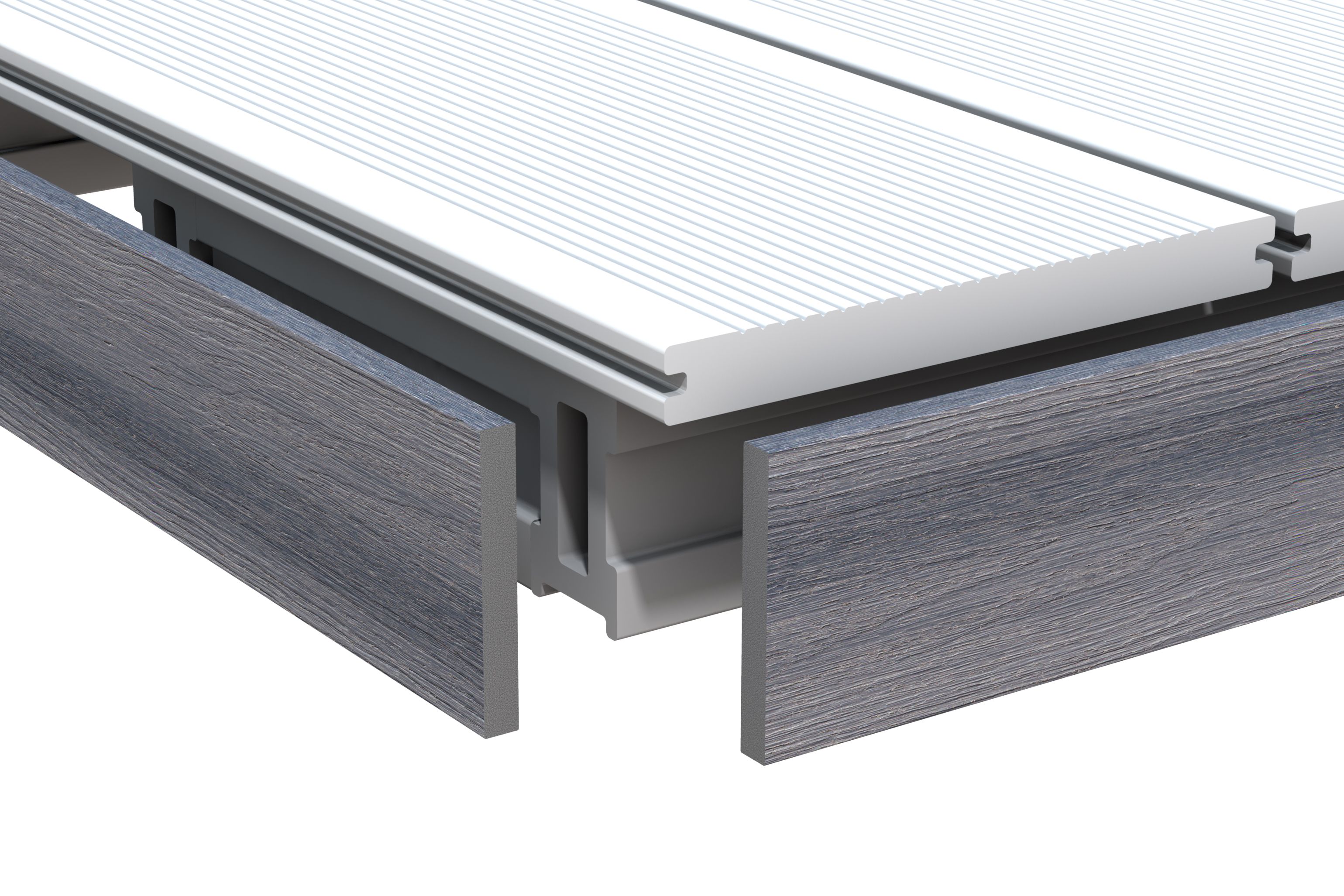 TraumGarten DreamDeck Abschlussleiste Grau 10x80x2000