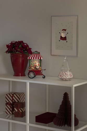 Konstsmide Weihnachtsbeleuchtung  LED Wasserlaterne mehrfach Santa in Werkstatt