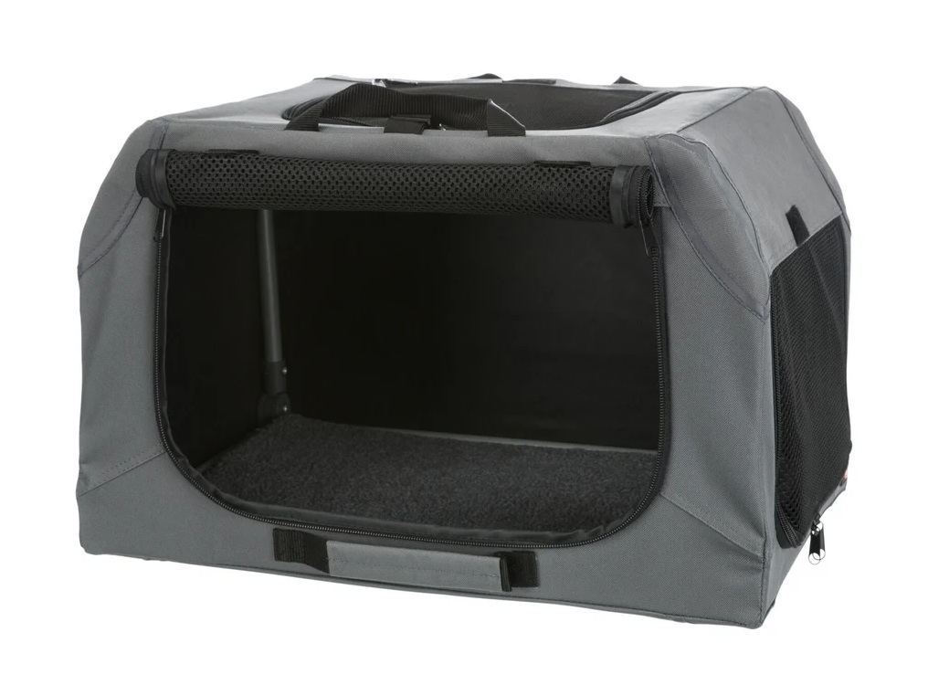 TRIXIE Hundebox Easy, XS–S: 50 × 33 × 36 cm, grau