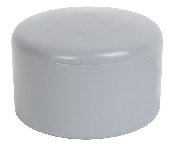 Alberts® Pfostenkappe für  runde Metallpfosten, Kunststoff, grau, ⌀42 mm 654436