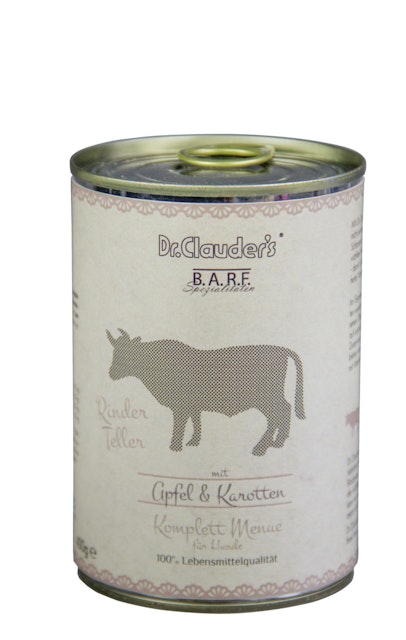 Dr. Clauder's BARF Komplett Menü 800g Dosen HundenassfutterVorschaubild
