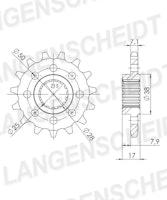 Supersprox Ritzel 525 14Z