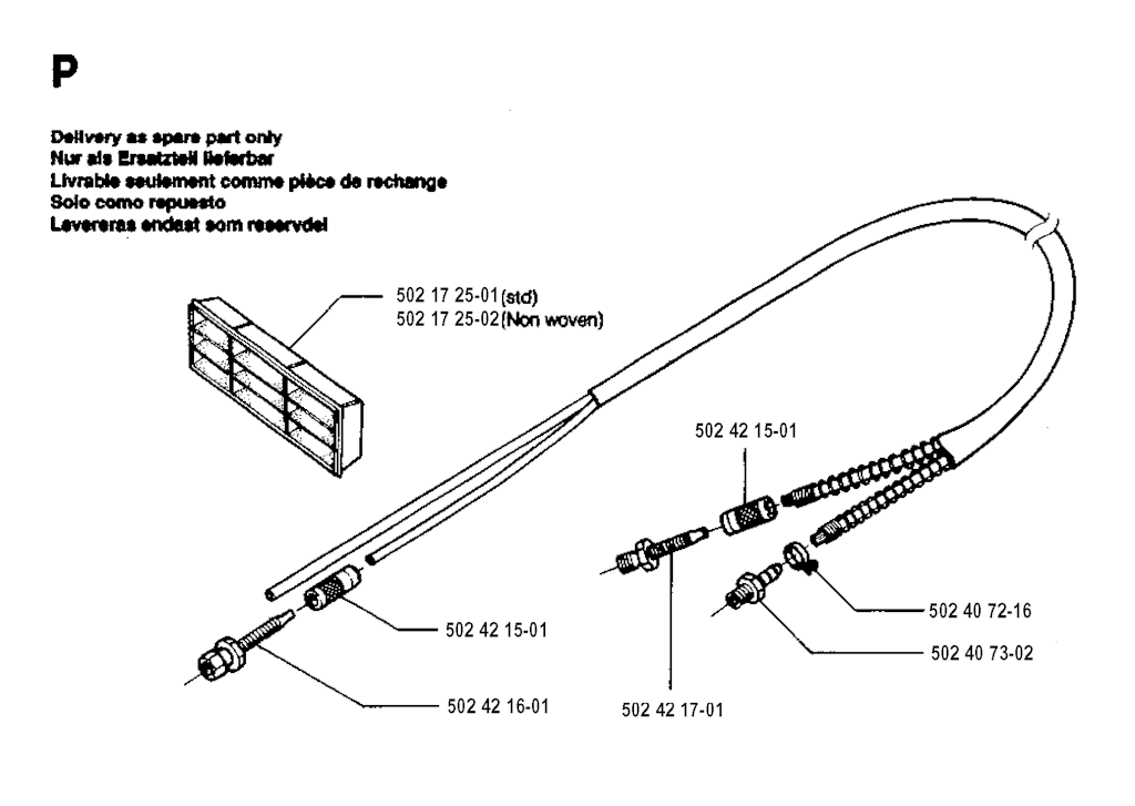 Explosionszeichnung Ersatzteile