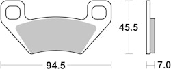 SBS Bremsbelag 822ATS Quad Sinter