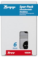 Kopp Steckdose edelstahl - 118020019