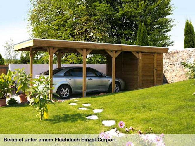 Skan Holz Abstellraum C4 für Carports - Profilschalung