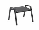 Kettler Hocker LEGATO CURVE, Aluminium Anthrazit / Outdoorgewebe Anthrazit - Sonderaktion